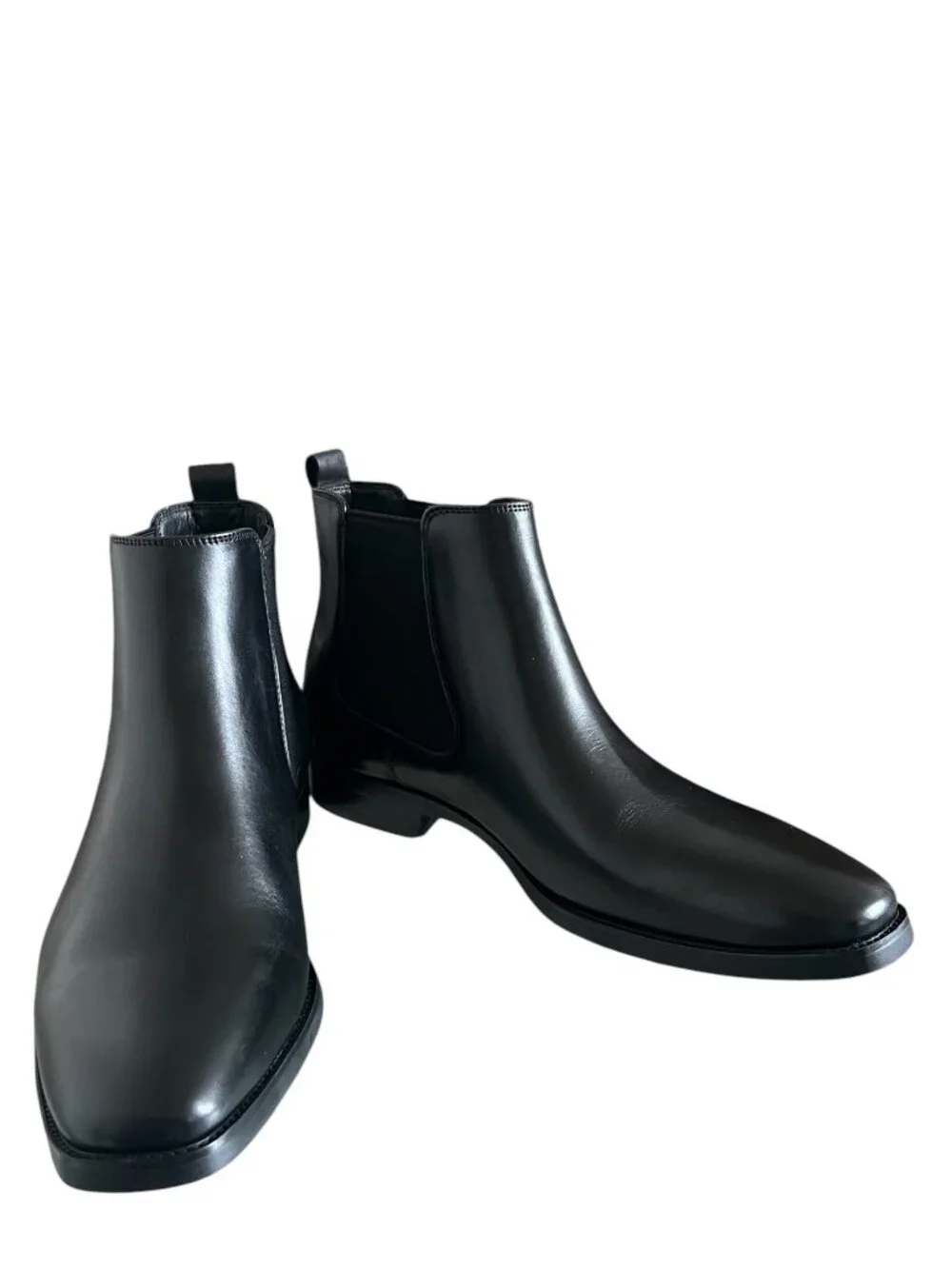 Gifennse NEW Men's handmade leather Chelsea Boots In Black Size 8.5